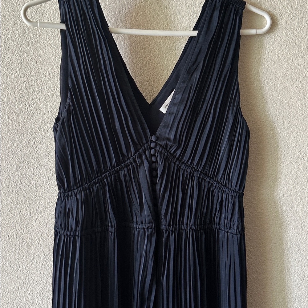 Rebecca Taylor navy Pleated Dress